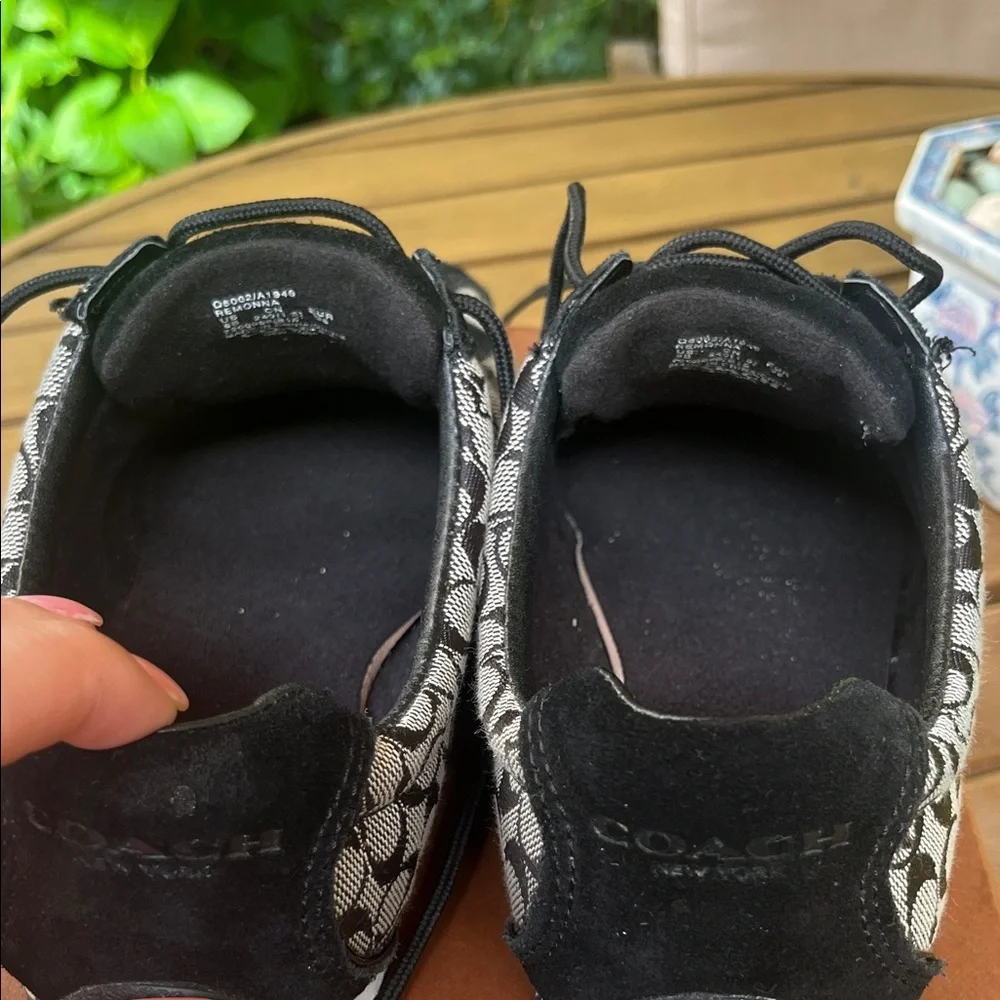Coach Women's Logo Mesh Lace-Up Sneakers - Black. Authentic. - Picture 5 of 14